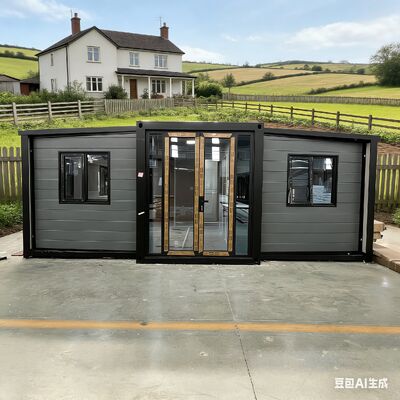 Contenitore pieghevole da 20 piedi con 1 40HQ Contenitore di spedizione Capacità per 2 set, più di 30 anni di vita e soddisfa gli standard internazionali di sicurezza