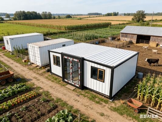 Container pieghevole da 20 piedi con peso netto di 2,8 tonnellate, pannelli sandwich EPS da 75 mm e design personalizzabile