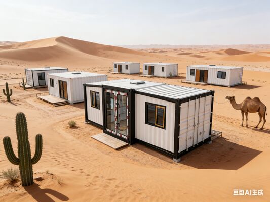 Contenitore pieghevole da 20 piedi completamente zincato con pannelli sandwich in EPS da 75 mm e layout della casa personalizzabile