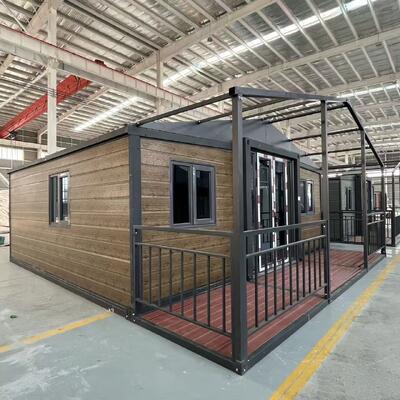 Contenitore pieghevole da 20 piedi con durata di vita di 30-40 anni, prestazioni sismiche di livello 8 e telaio laterale completamente galvanizzato per case prefabbricate